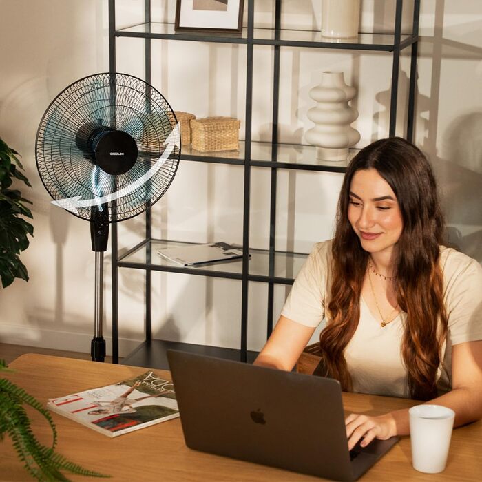 Вентилятор підлоговий Cecotec EnergySilence 515 WindLite Pro 40 см, 56 Вт, 3 швидкості, білий