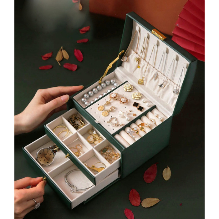 Скринька для прикрас у вигляді валізки з шухлядою