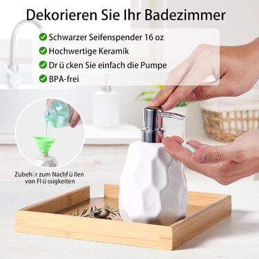 Набір аксесуарів для ванної кімнати, 4 шт: диспенсер для мила, мильниця, тримач для зубних щіток, стаканчик для зубних щіток, органайзер для ванної кімнати, сучасний дизайн (білий)