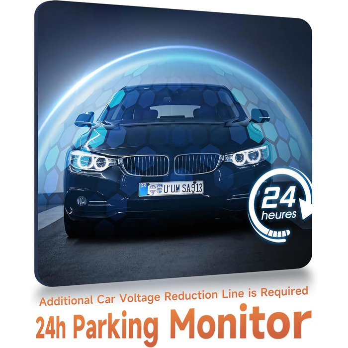 Відеореєстратор 4-камерний 360° для авто, 4 камери FHD 1080P (передня, задня, ліва, права), 3