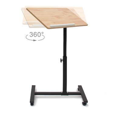 Relaxdays Adjustable Height Laptop Desk Wood