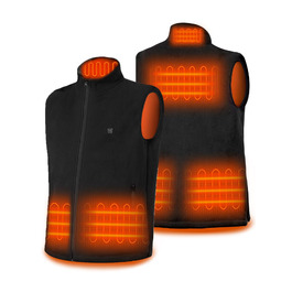 Електрична гріюча жилетка Dr. Prepare для чоловіків та жінок, унісекс, з акумулятором, XL, флісова (без Powerbank)