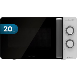 Мікрохвильова піч ProClean 3010, 20 л, покриття Ready2Clean, 700 Вт, 6 функцій, таймер 30 хв, режим розморожування, білий колір