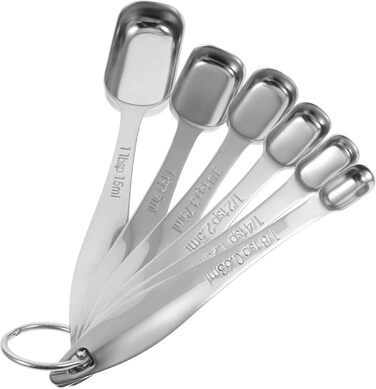 3-Piece Spoon Set Espresso Tools Ingredients Measuring Spoons Coffee Tools Liquid Measuring Cup Stainless Steel Measuring Cup Tablespoon Measuring Spoons Professional Tools Stainless Steel