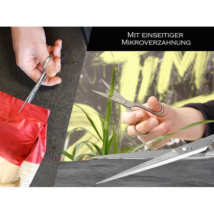 Multipurpose Scissors from Solingen Kitchen Scissors Household Scissors 5 inches Made in Germany Universal Scissors with one-sided micro-serrations perfect for household tasks 12.7 cm Stainless Steel, Rustproof
