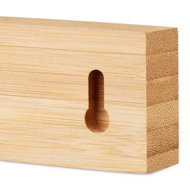 Relaxdays Bamboo Magnetic Strip, 30 cm