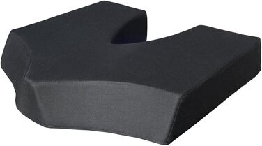 Ортопедична подушка для сидіння COCCY-XL, 46x44x8 см, чорна, 100% бавовна, проти болю у куприку