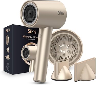Фен Silk'n SilkyAir Pro з безщітковим мотором та іонізацією - преміум якість, колір шампань