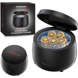 Електричний гоління голови для чоловіків 7D PRO Glatzen Rasierer - MAXGROOM IPX6 водонепроникний, з плаваючою головкою, 1400mAh, 8800RPM, USB-C, чорний