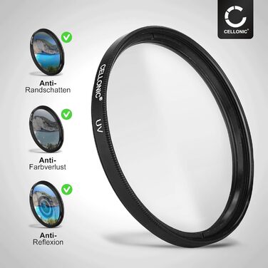 CELLONIC UV Filter 72mm - захисний фільтр для об'єктивів та камер | Захист від ультрафіолету
