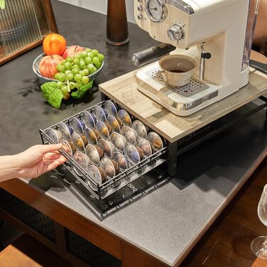 Організатор для капсул кави Nespresso IBUYKE, 80 капсул, TCJ102H, сірий