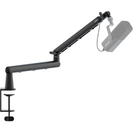 Тримач для мікрофона IXTECH RGB з низьким профілем, регульований кріплення для мікрофона зі стійкою, поворотний мікрофонний стійка з кабельною організацією для подкастів та стрімінгу (6 Viper)