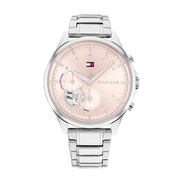 Годинник Tommy Hilfiger для жінок з рожевим циферблатом та сталевим браслетом (Quartz)