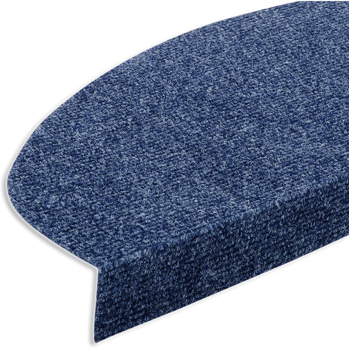 Сходинкові килимки Casa Pura Textilfaser - 15 шт. Самоклеючі, для внутрішнього використання, Leipzig, напівкруглі