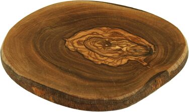 D.O.M.® Rustic Coaster Set, 12-Piece Set made of Olive Wood, e.g. for Glasses