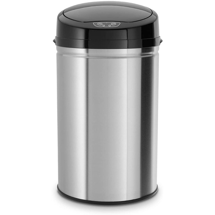 Сміттєвий бак Echtwerk з сенсором, 30л, нержавіюча сталь INOX Black, електричний, інфрачервоний датчик руху