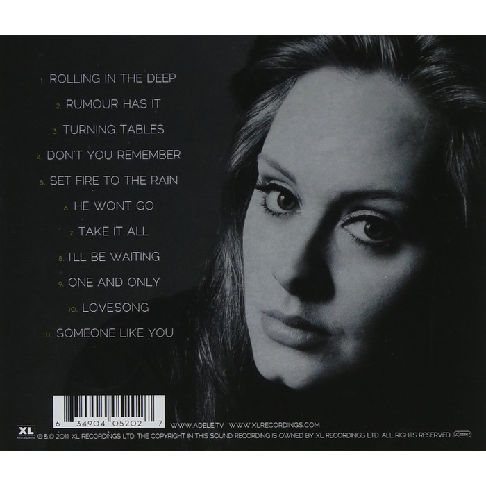 Adele - 21 (2LP Vinyl) - Вінілова платівка 2011 року