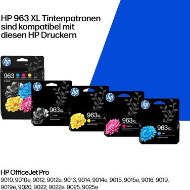 Оригінальний картридж HP 963XL жовтий (High Yield), підвищена ємність, нова версія