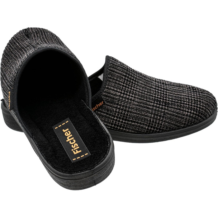 Тапочки чоловічі Fischer Frank, 42 EU, сірий/чорний