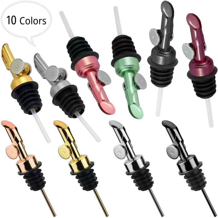 Дозатор для оливкової олії Meetsweet, нержавіюча сталь 304, автоматичне відкриття/закриття, 2 шт. Weinstopfen, срібний, для дому