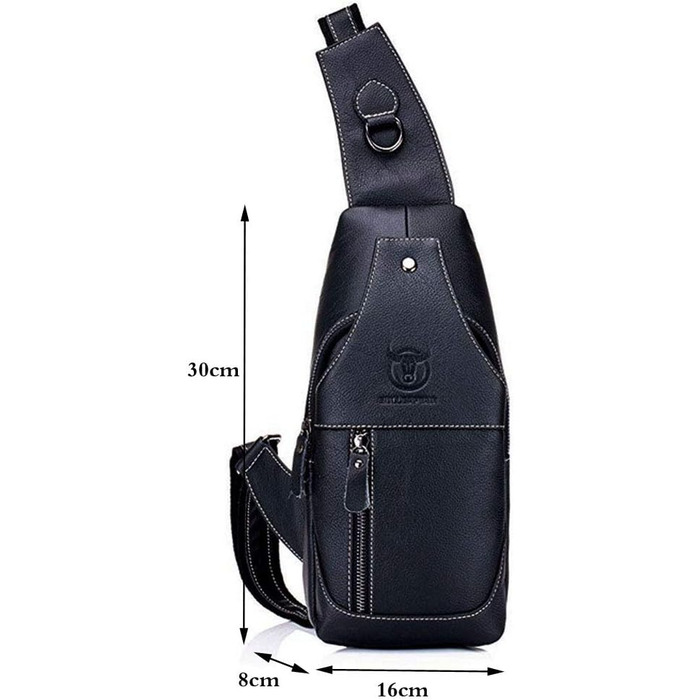 Чорна спортивна сумка через плече/на груди з нейлону для чоловіків та жінок. Ідеально підходить для подорожей, школи, роботи, велоспорту, кемпінгу та активного відпочинку.