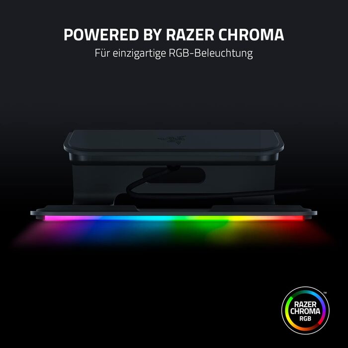 Підставка для ноутбука Razer Adjustable Laptop Stand - регульована, для екранів до 18 дюймів, алюміній, Chroma V2, білий