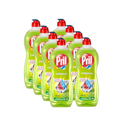 Засіб для миття посуду PRIL Original Lime, висока розчинна сила жиру, для холодної води, аромат лайма, 675 мл (набір 12 шт)
