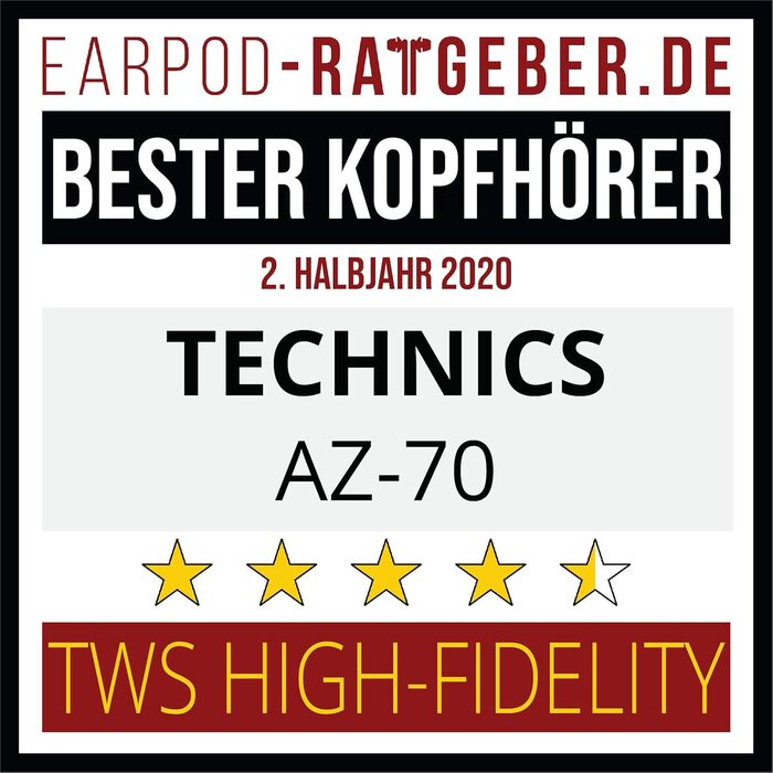 Навушники бездротові Technics EAH-AZ70WE-S Premium з шумозаглушенням, сріблясті