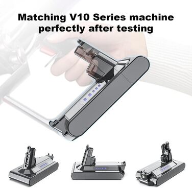 Замінний акумулятор 6000mAh для пилососів Dyson V10 (SV12, Animal, Absolute, Motörhead, Fluffy, Total Clean)