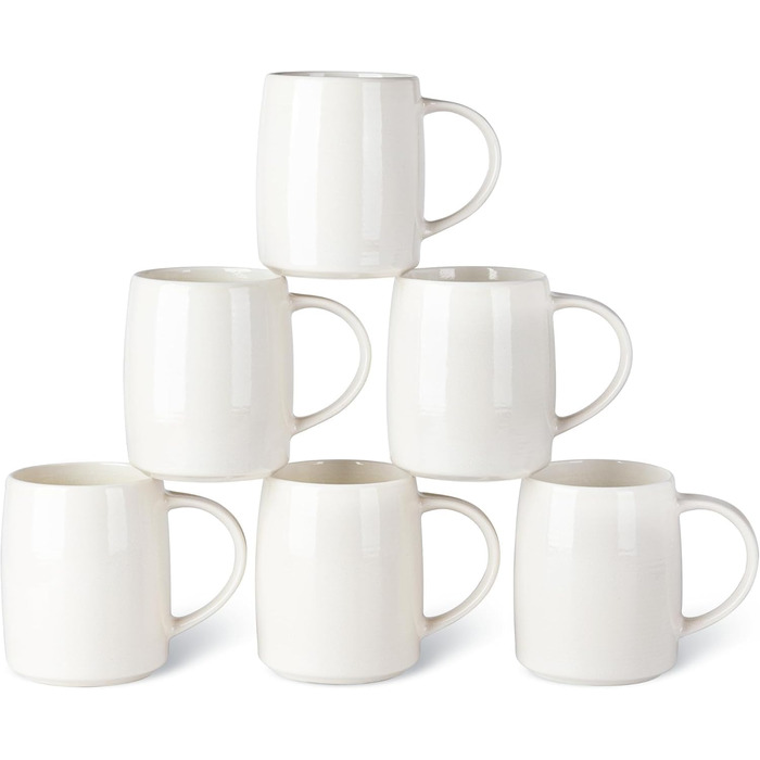 Набір келихів для кави GBHOME 4 шт., 500 мл, кераміка, градієнтний колір, для лате, чаю, пива, гарячого шоколаду, безпечно мити в посудомийній машині та використовувати в мікрохвильовці