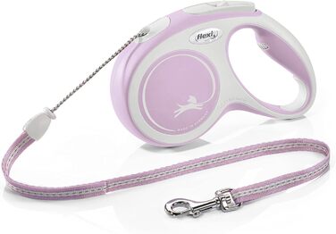 Рулетка вимірювальна Flexi Rollleine New Comfort, 5 м, рожева, компактна