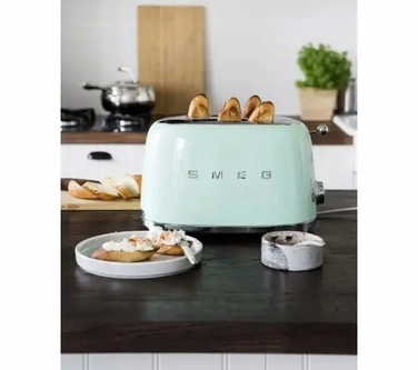 Тостер Smeg 50's Style TSF01PGEU на 2 скибки, пастельний зелений