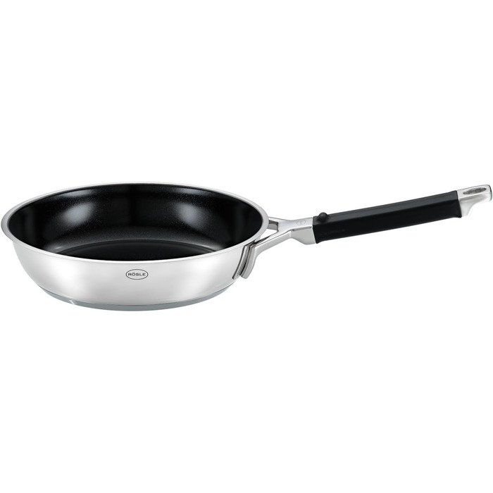 RÖSLE Silence ProCeraPlus Nonstick Fry Pan - 28cm, Stainless Steel, Heat Resistant to 260°C