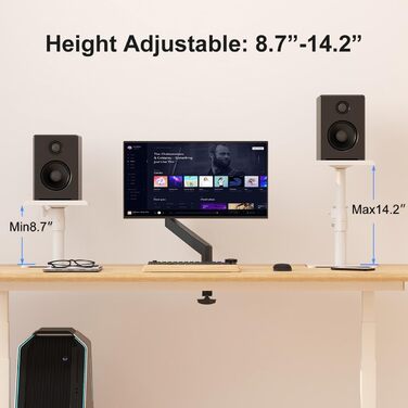 Підставка для колонок Suptek, 2 шт., чорний колір, SDM003MB (SDM001TW)