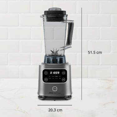 Ufesa Mystiz Topaz Stand Mixer, 2000W Power, 2L Tritan Jug, Electronic Speed Control, Touchscreen, 6 Stainless Steel Blades, 8 Automatic Programs, Ice Crushing Function