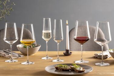 Набір склянок Leonardo Puccini 12шт: біле, червоне вино та шампанське, для посудомийної машини
