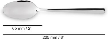 Набір столових приборів ARCOS Capri 24 предмети: ложки, виделки, ножі, десертні ложки - срібний, для 6 осіб