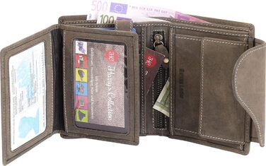 Жіночий гаманець Harry's Collection у вінтажному стилі з сердечком, спеціальна серія, універсальний розмір, темно-коричневий