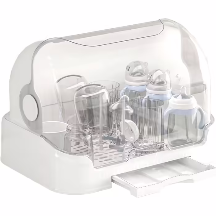 Bottle Storage Box - Bottle Sterilizer for Bottles, Bottle Organizer | Bottle Storage Box, Dustproof for Babies, Countertop Drying Rack