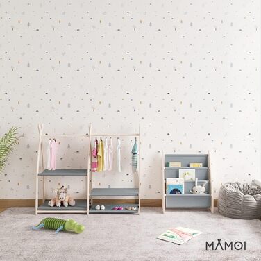 MAMOI® Clothes Rail for Baby Nursery | Children's Clothes Rail 106x95x32cm / 53x95x32cm | Children's Clothes Rack Baby | Coat Rack | Baby Wardrobe | Children's Wardrobe | 100% ECO | Made in EU