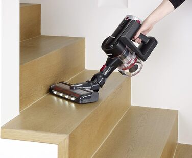 Бездротовий акумуляторний пилосос SEVERIN HV 7166 (Чорний): 60 хв роботи, 2-в-1, для тварин, легкий, без мішка, 400 Вт