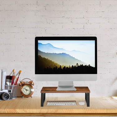 Relaxdays Monitor Stand with Industrial Design