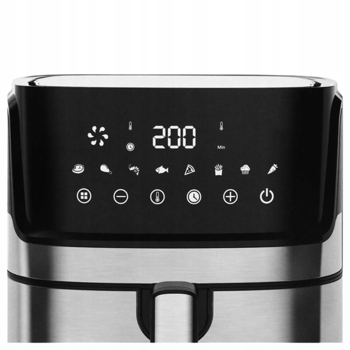Аерофритюрниця Air Fryer: Безмасляна фритюрниця з великою чашею XL 8л, 1850 Вт