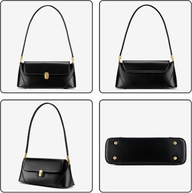 Жіноча сумка-клатч вінтажний стиль, екошкіра, чорна. Сумка через плече з пряжкою