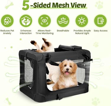 Складана переноска для собак та котів з подушкою, 60x42x42 см