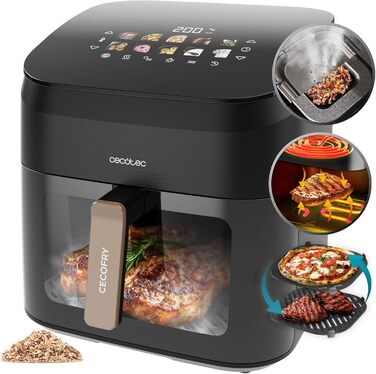 Фритюрниця Cecotec CecoFry Advance Double 9 л: цифрова, без олії, з подвійними кошиками та технологією PerfectCook