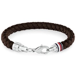 Браслет шкіряний чоловічий Tommy Hilfiger з нержавіючої сталі (коричневий)