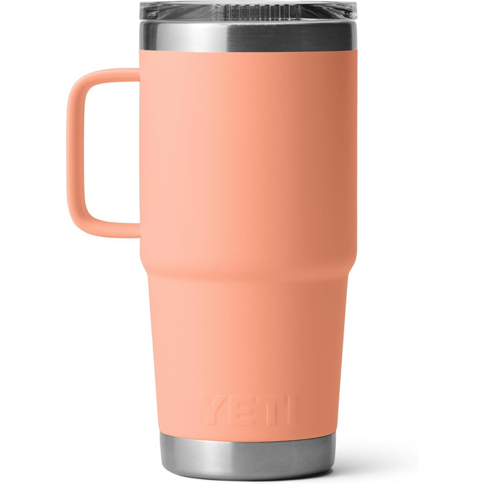 Термокружка YETI Rambler, нержавіюча сталь, ізольована, кришка Stronghold, 591 мл, персиковий колір