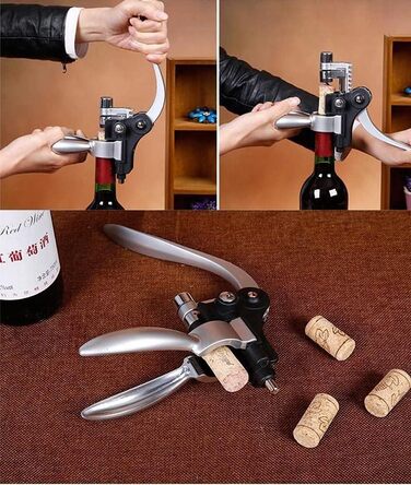 Corkscrew Wine Set, Wine Opener, Vacuum Pump Corkscrew Luxury Bottle Opener for Red Wine with Elegant Gift Box