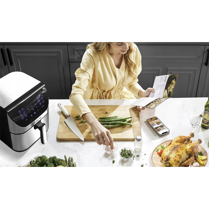 Аерофритюрниця Electo AIRCRISP 8л, 2000 Вт, 14 програм
